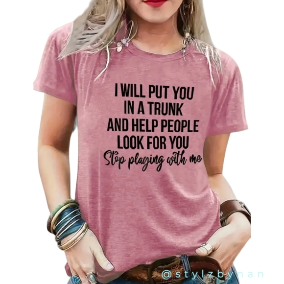 Tops - Stop Playing Crew Neck